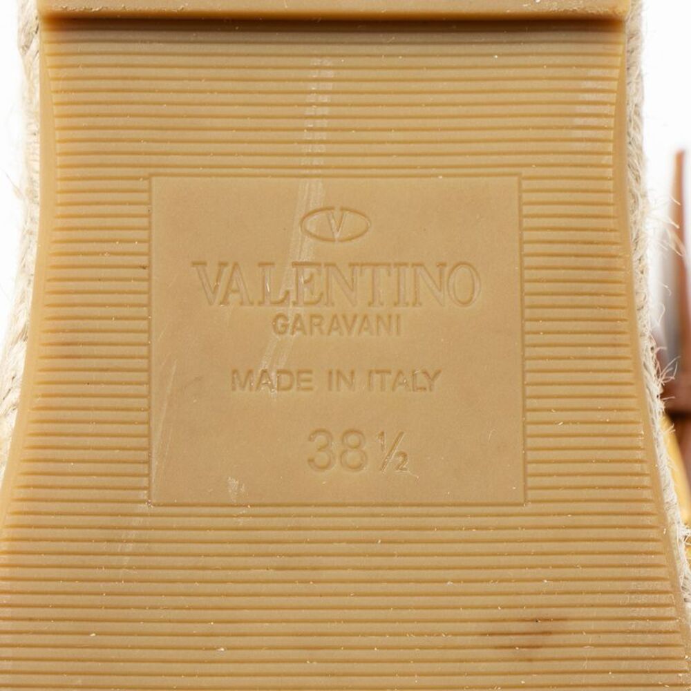Valentino Leather Rose Atelier 03 Espadrille Wedges - Size 8.5 / 38.5 - Picture 8 of 8